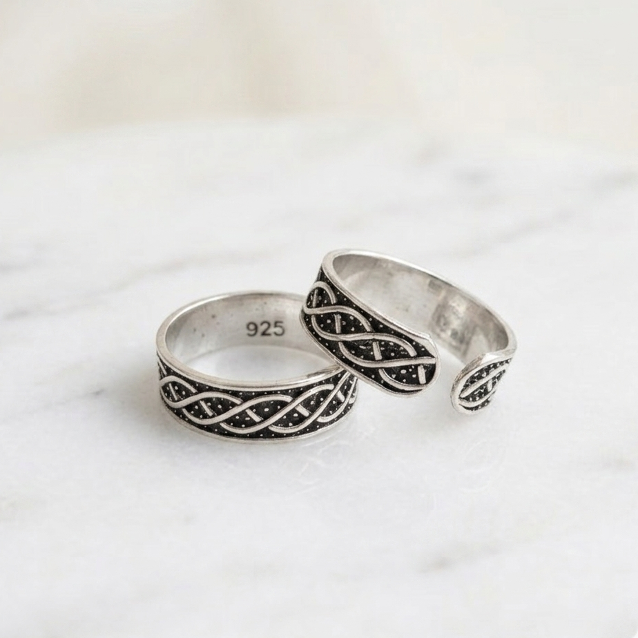 Adjustable 925 Sterling Silver Toe Ring | Liyana Jewels