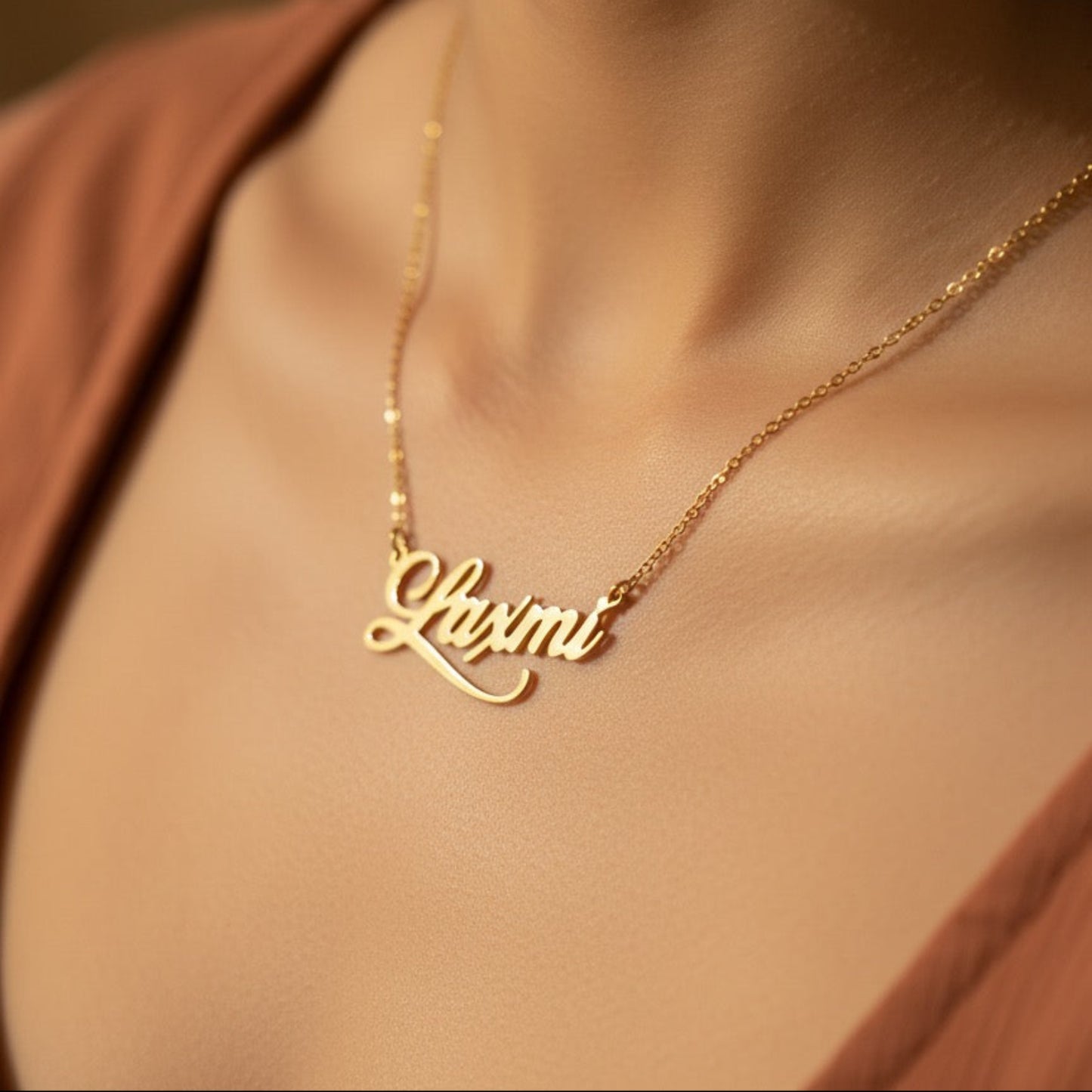 Personalised Single Name Necklace in 92.5 Sterling Silver