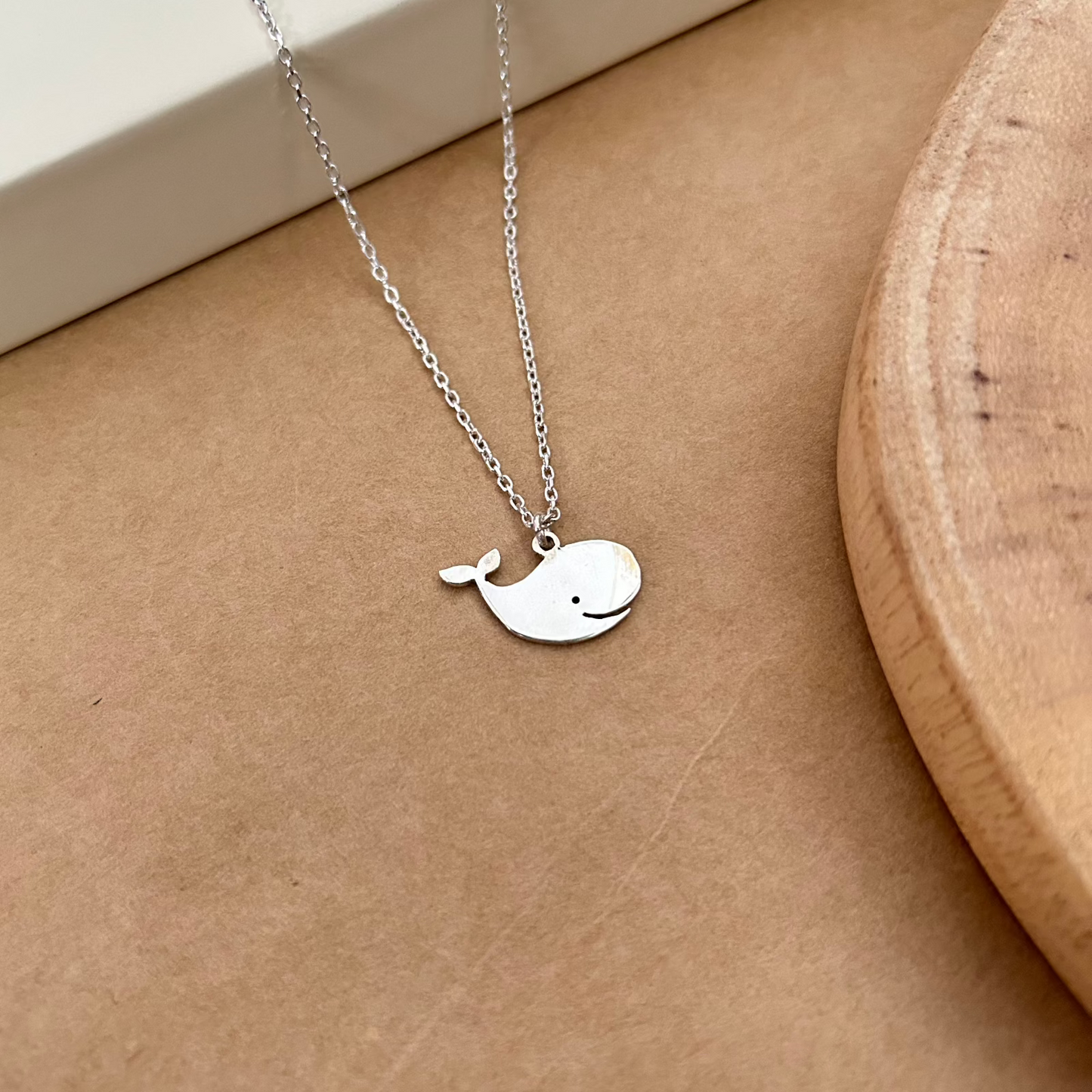 Adorable Whale Pendant Chain in Sterling Silver – For Kids | Liyana Jewels