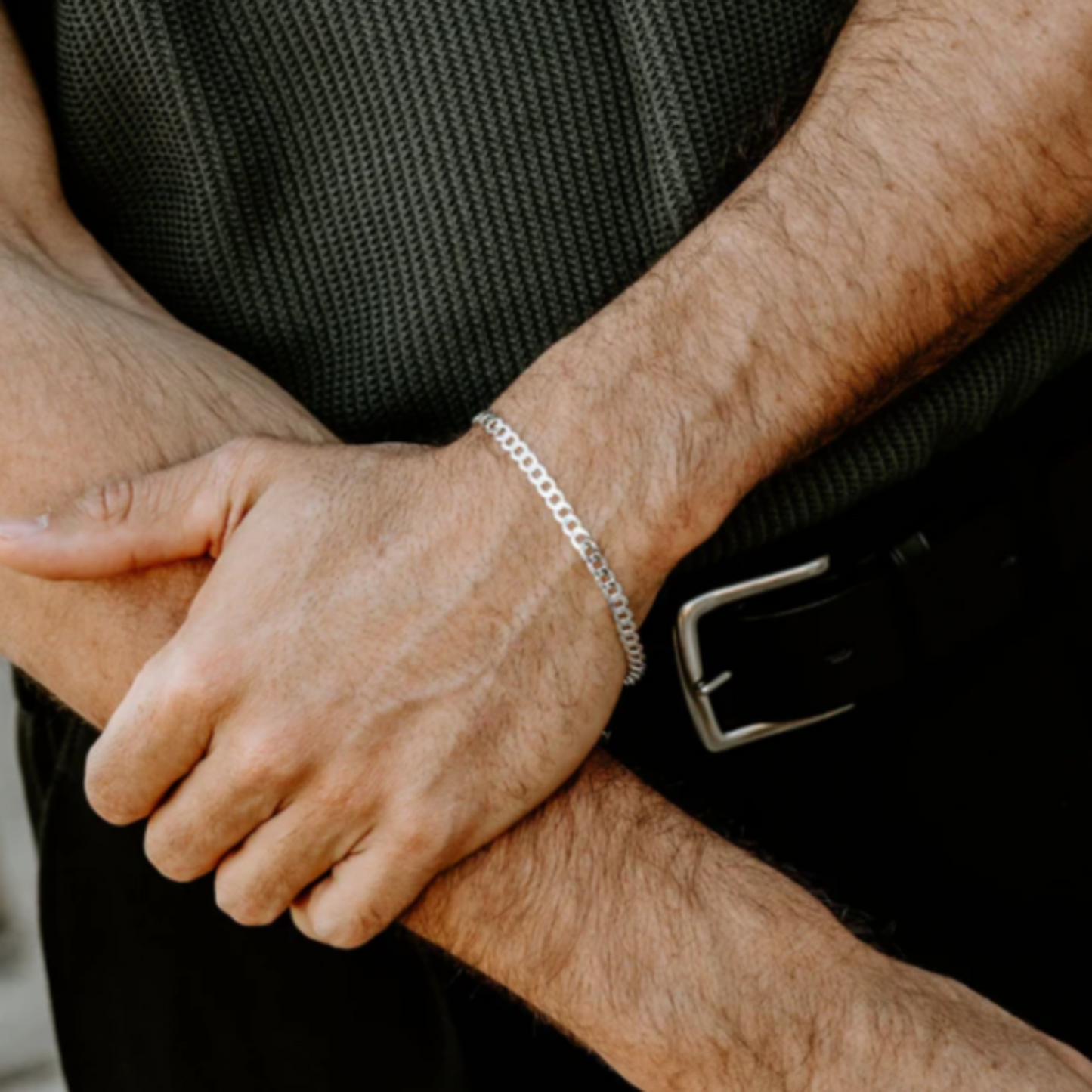 5mm Link Bracelet in Sterling Silver from Liyana Jewels