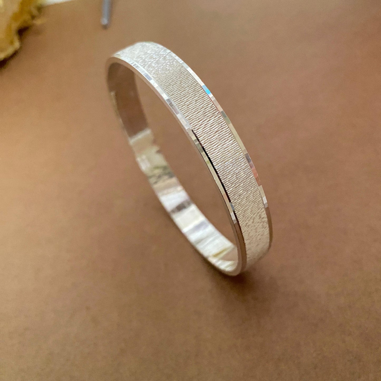 3D Sterling Silver Kada for Men by Liyana Jewels