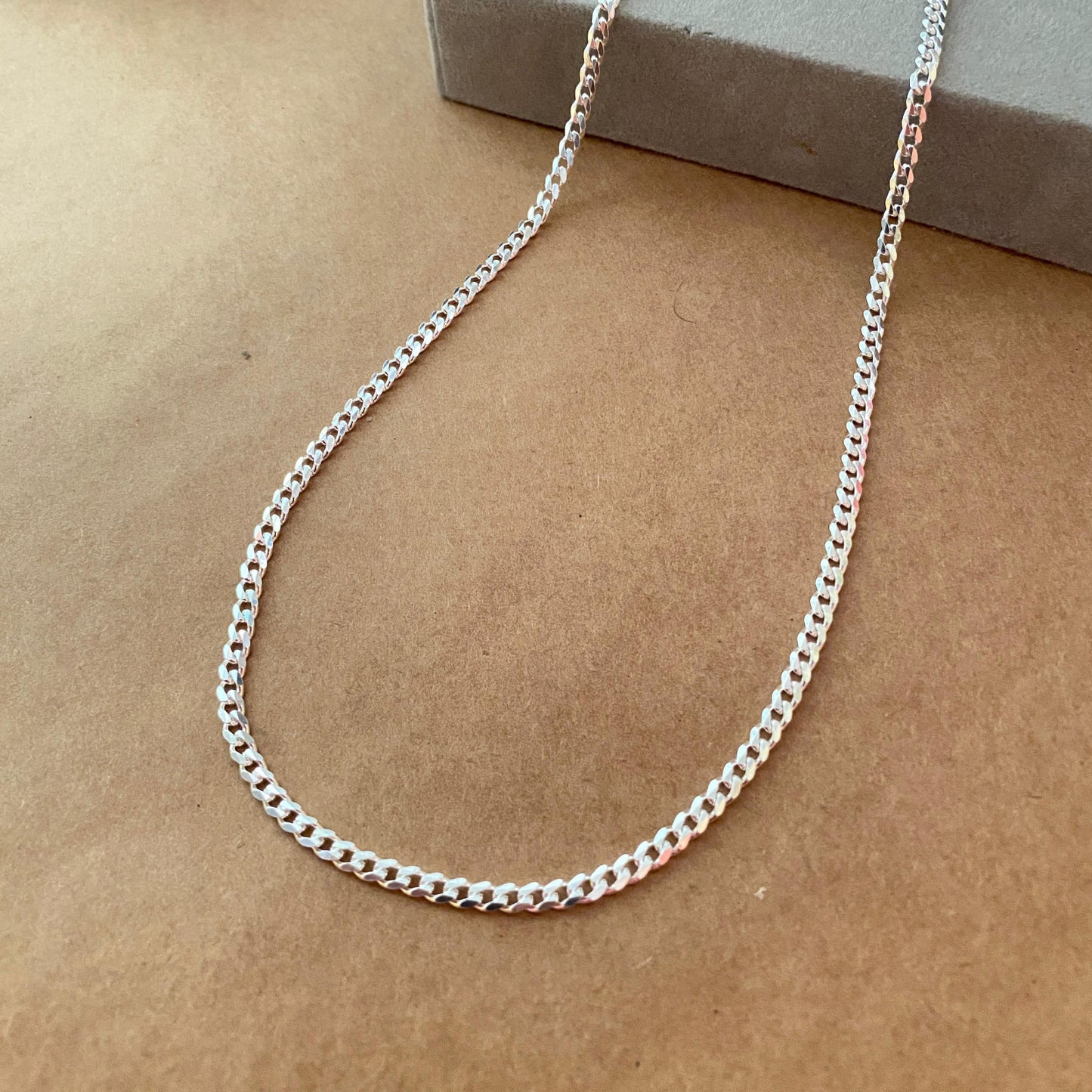 2mm Link Chain in Sterling Silver by Liyana Jewels