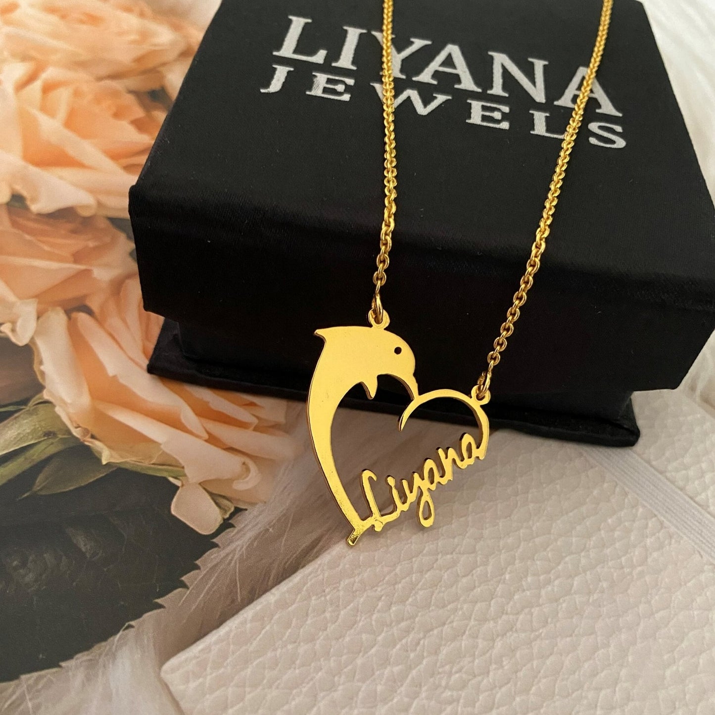 Dolphin Name Necklace 3