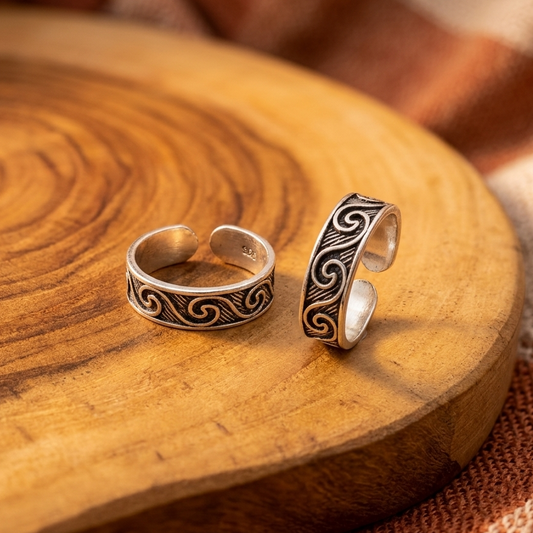 Adjustable 925 Sterling Silver Toe Ring | Liyana Jewels
