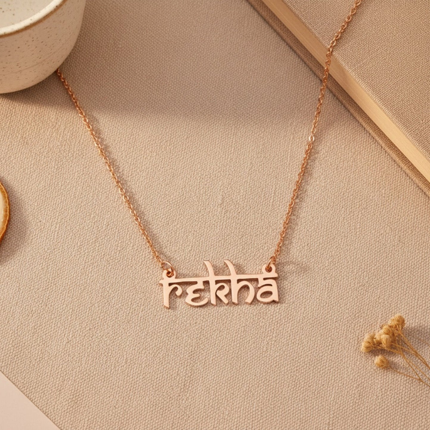Personalised name necklace in 92.5 Sterling Silver
