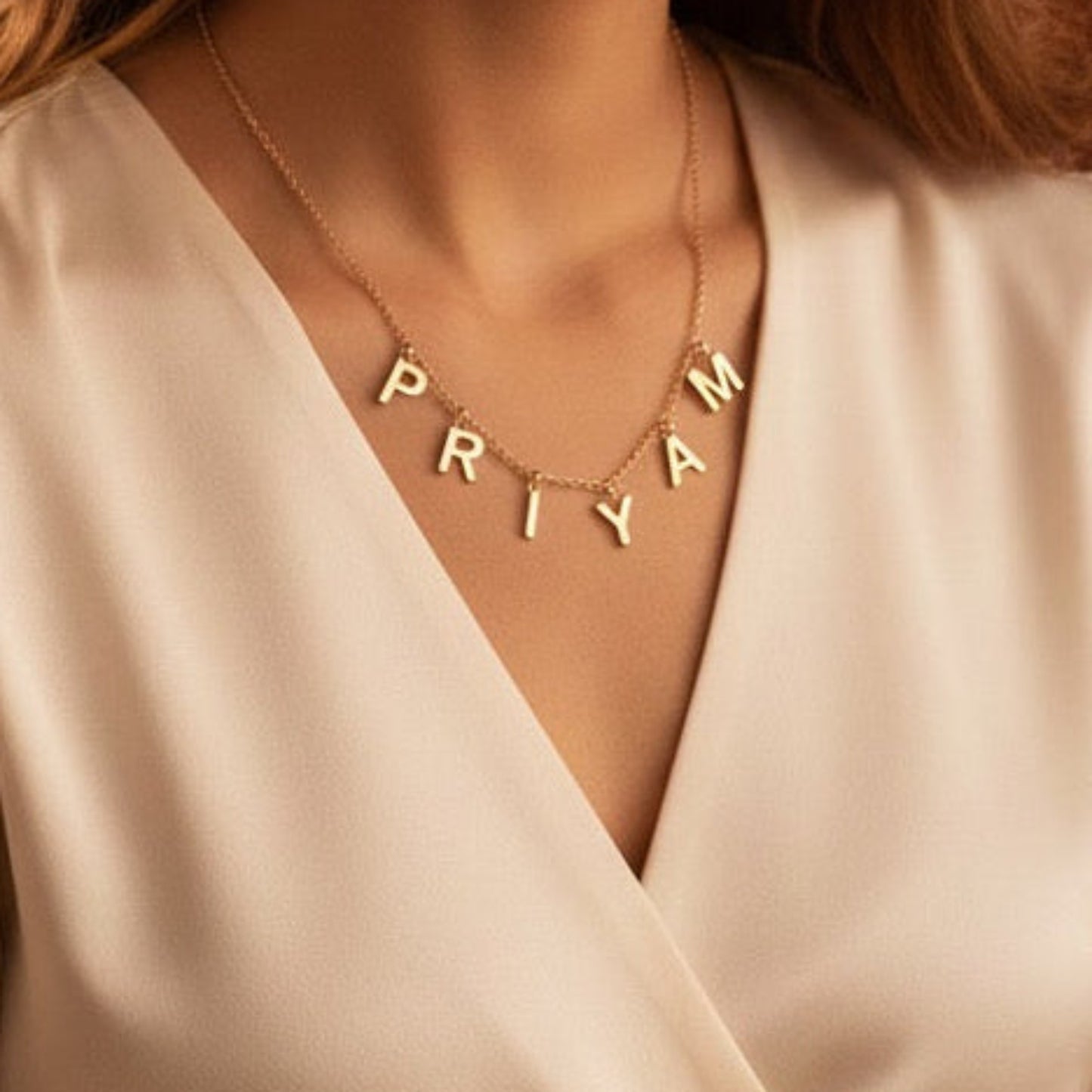 Personalised Charms Necklace in 92.5 Sterling Silver