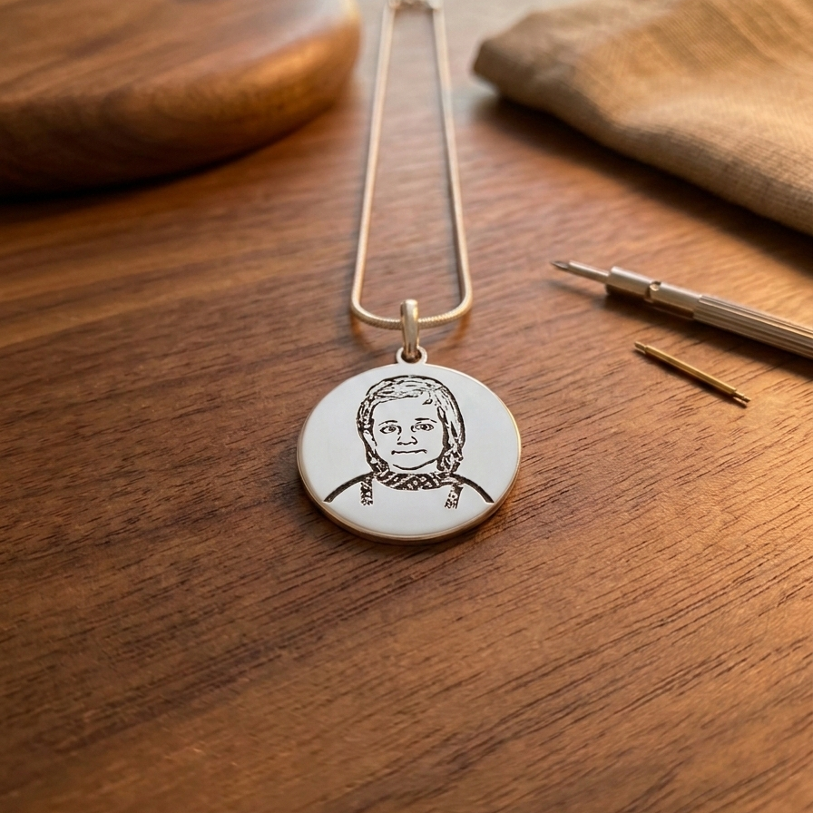 Personalised Photo Pendant in 925 Sterling Silver – Liyana Jewels