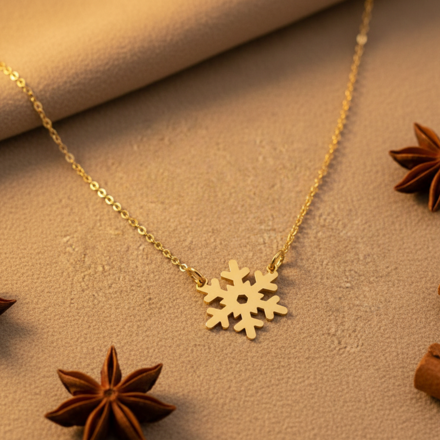 Snowflake Necklace in 92.5 Sterling Silver