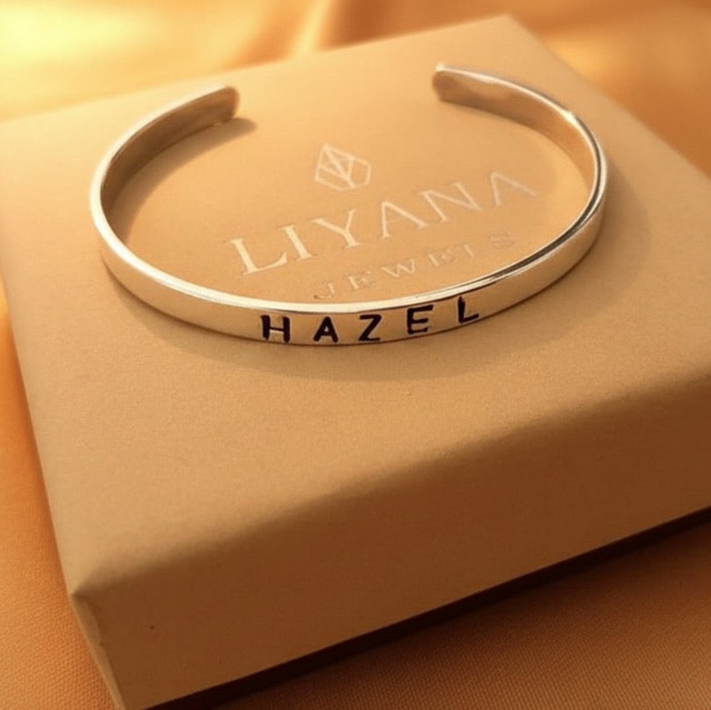 Personalised Engraved Kada Bracelet in 92.5 Sterling Silver