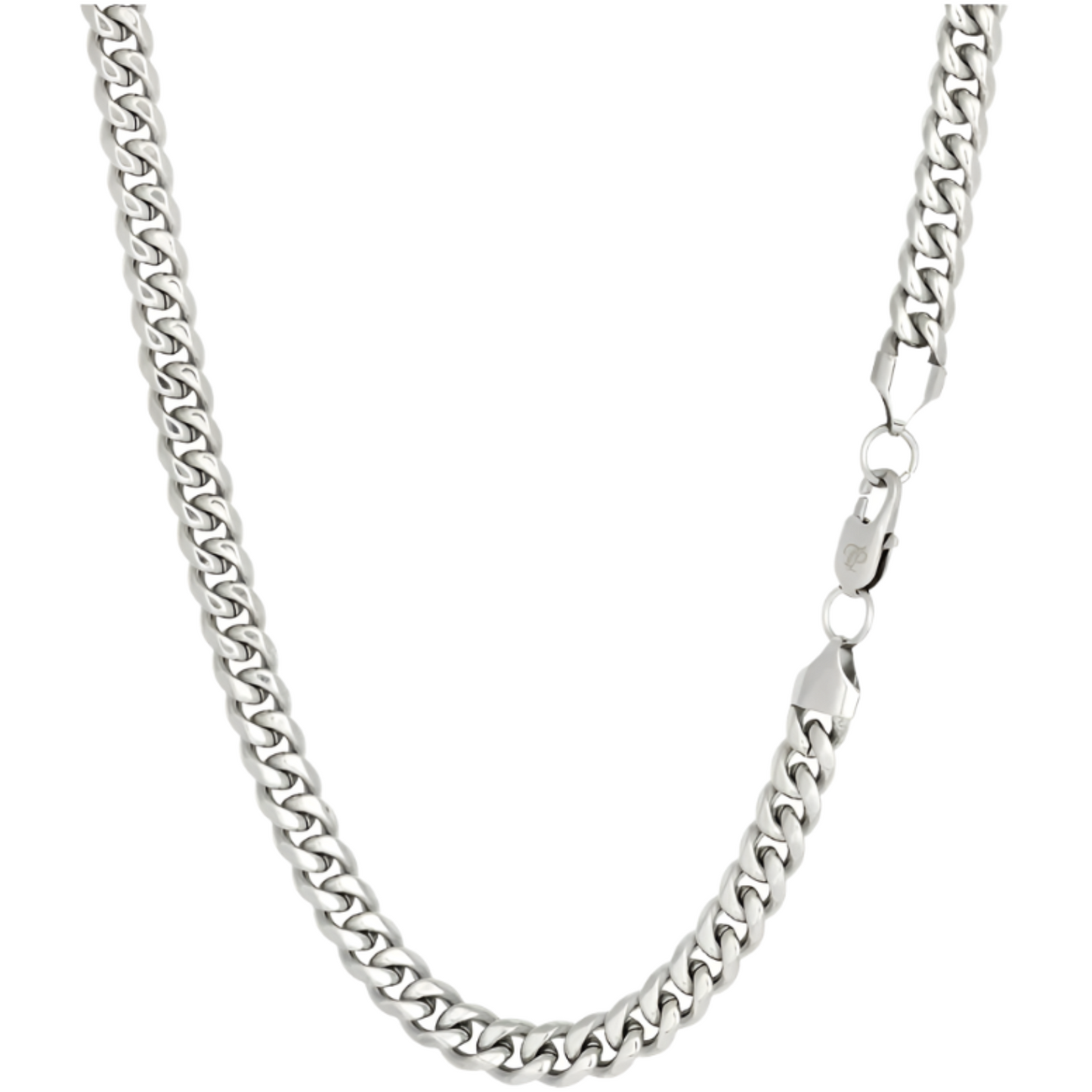 Liyana Jewels 8mm Men's Link Chain in Sterling Silver