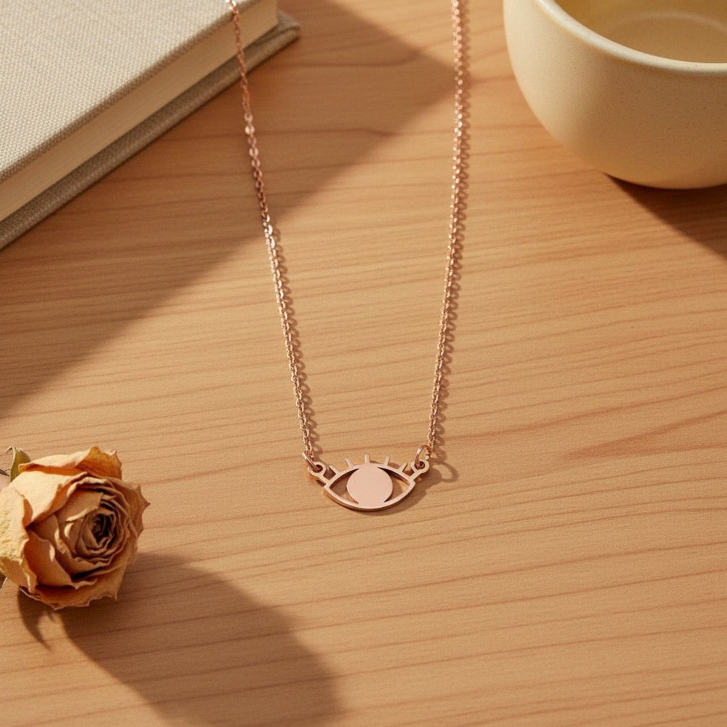 Evil Eye necklace in 92.5 sterling silver