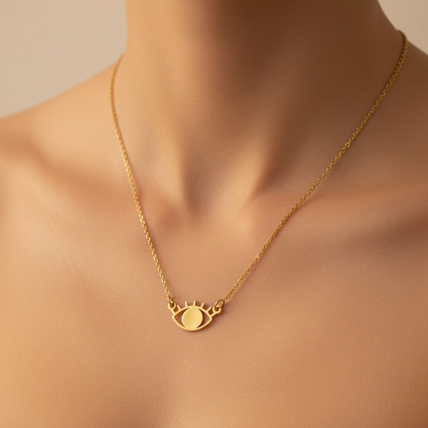 Evil Eye necklace in 92.5 sterling silver