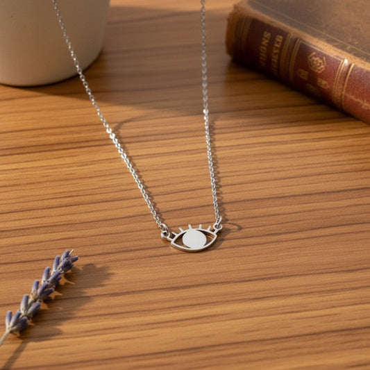Evil Eye necklace in 92.5 sterling silver