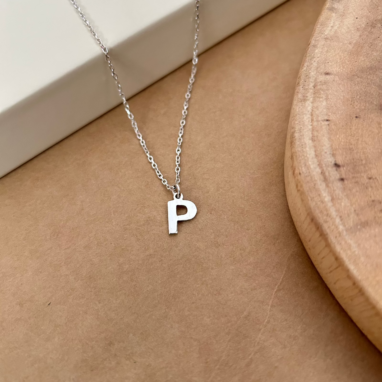 Personalized Initial Pendant Chain in Sterling Silver – For Kids | Liyana Jewels