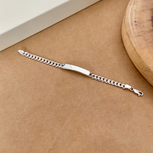 Elegant Bar Bracelet in Sterling Silver – For Kids | Liyana Jewels