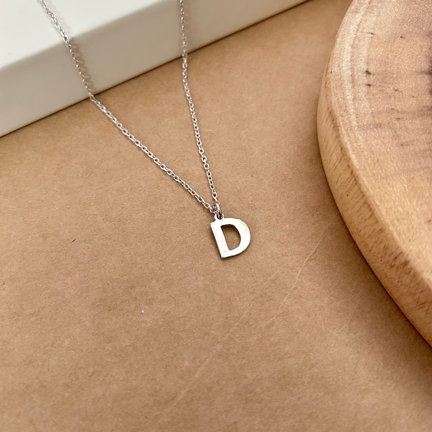 Personalized Initial Pendant Chain in Sterling Silver – For Kids | Liyana Jewels