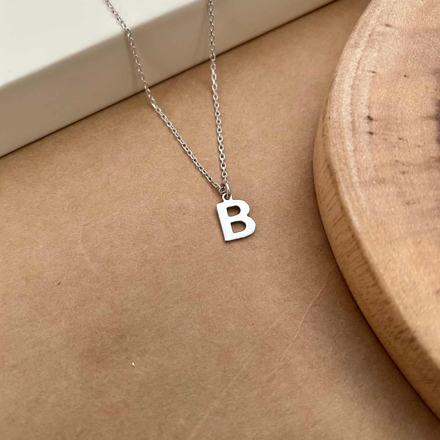Personalized Initial Pendant Chain in Sterling Silver – For Kids | Liyana Jewels