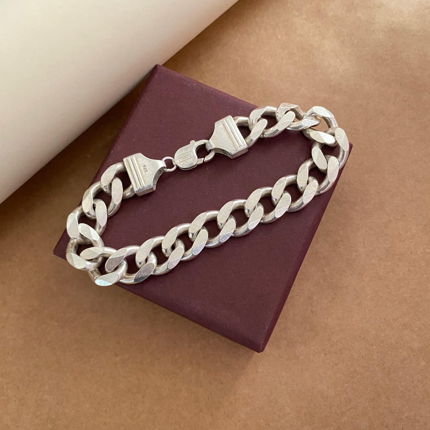 12mm Link Bracelet in Sterling Silver from Liyana Jewels