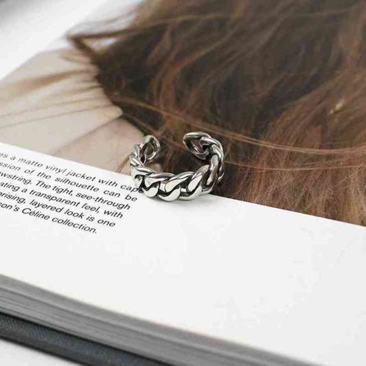 Chain Link Ring in 925 Sterling Silver