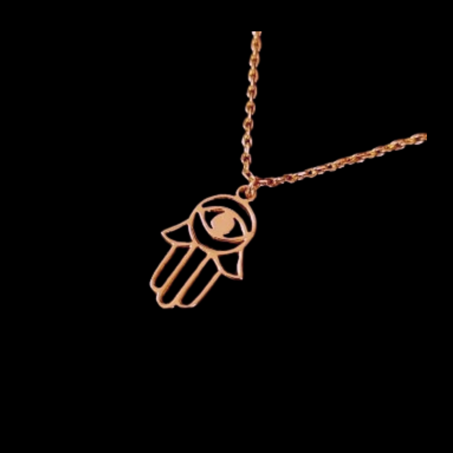 Evil Eye Hamza necklace in 92.5 sterling silver