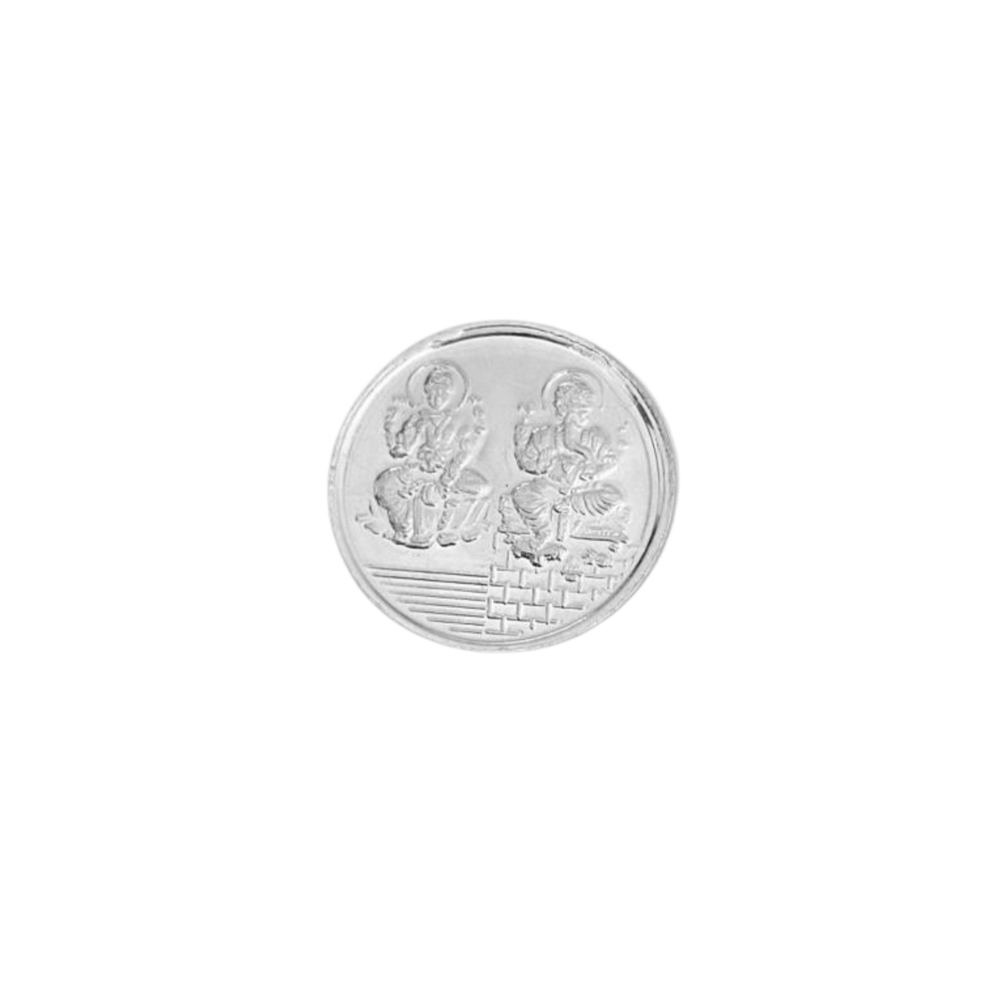 Pure 999 BIS Hallmarked 5gram- Lord Ganesha and Laxmi Silver Coin